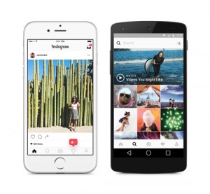 Instagrams new app design